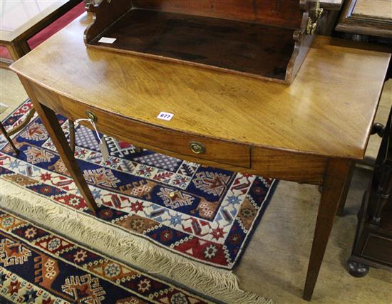 George III mahogany bow-fronted side table
